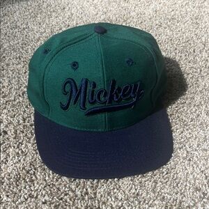Disney Green and Navy Mickey Hat